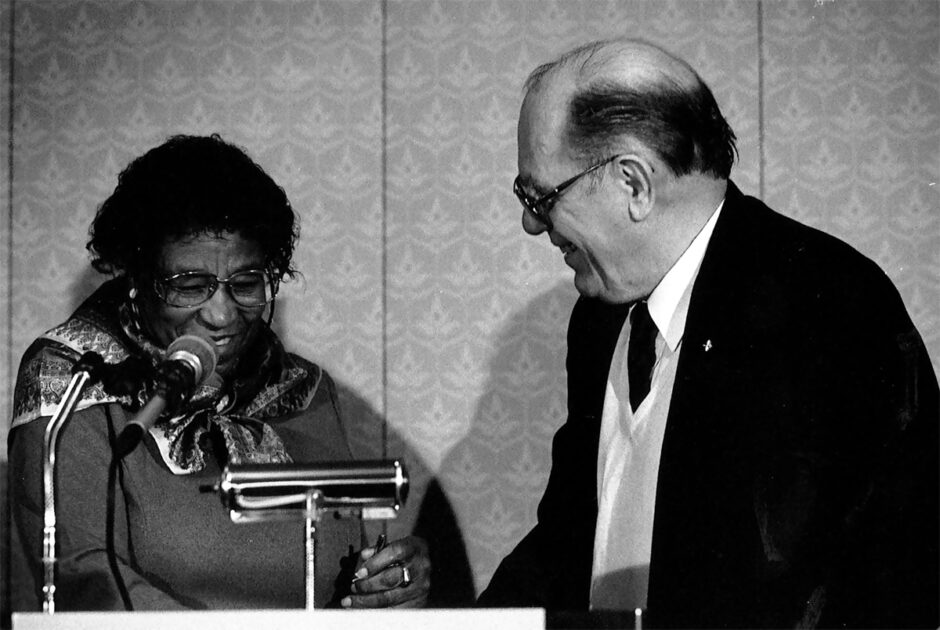 Amelia Boynton Robinson mit Lyndon LaRouche