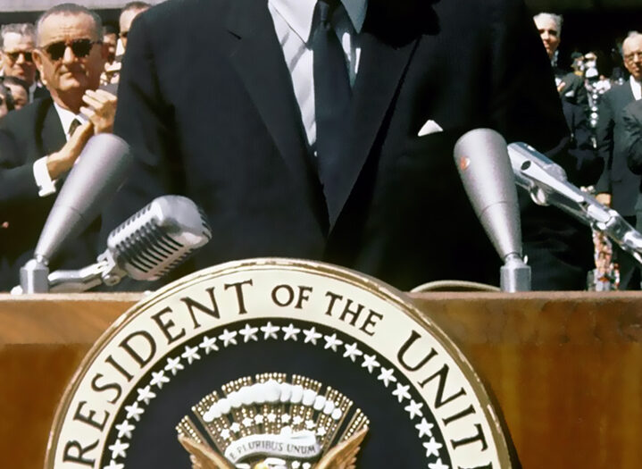 Präsident John Fitzgerald Kennedy.