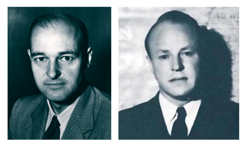 George Kennan (links) und Frank Gardiner Wisner (rechts).
