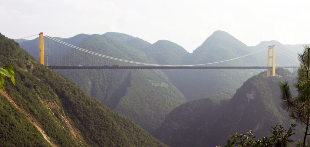 Siduhe-Brücke in der Provinz Hubei